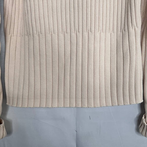 GAP Beige Ribbed Zip Up Sweater Size XL - Picture 11 of 15